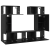 Set comodă TV 6 pcs Stejar negru 80 x 30 x 30 cm Lemn compozit GartenMobel Dekor