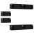 Bibliotecă TV 6 pcs Stejar negru 80 x 30 x 30.5 cm GartenMobel Dekor