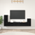 Dulap pentru TV pe Perete 4 pcs Stejar negru Lemn compozit GartenMobel Dekor