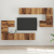 Set comodă TV 8 pcs Lemn vechi Mediu 30.5 x 30 x 30 cm GartenMobel Dekor
