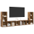 Cabinet TV 4 pcs Lemn vechi 37 x 35 x 107.5 cm Lemn stratificat GartenMobel Dekor