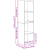 Set comodă TV 2 pcs Lemn vechi 37 x 37 x 142.5 cm Lemn compozit GartenMobel Dekor