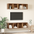 Set comodă TV 2 pcs Lemn vechi 37 x 37 x 142.5 cm Lemn compozit GartenMobel Dekor