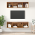 Set comodă TV 2 pcs Lemn vechi 37 x 37 x 142.5 cm Lemn compozit GartenMobel Dekor