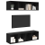 Set comodă TV 2 pcs Stejar negru 37 x 37 x 142.5 cm GartenMobel Dekor