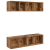 Dulap pentru TV pe Perete 4 pcs Lemn vechi 37 x 37 x 72 cm GartenMobel Dekor