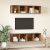 Dulap pentru TV pe Perete 4 pcs Lemn vechi 37 x 37 x 72 cm GartenMobel Dekor