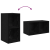 Dulap pentru TV pe Perete 4 pcs Stejar negru 37 x 37 x 72 cm GartenMobel Dekor