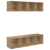 Dulap pentru TV pe Perete cu raft cu depozitare 4 pcs stejar artizanal GartenMobel Dekor