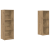 Set comodă TV cu raft 2 pcs Stejar artisanal 107 x 35 x 37 cm GartenMobel Dekor
