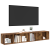 Set comodă TV 2 pcs Lemn Vechi 37 x 35 x 107 cm Lemn compozit GartenMobel Dekor