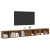 Cabinet TV 3 pcs Lemn vechi 37 x 35 x 107.5 cm Lemn stratificat GartenMobel Dekor
