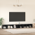 Cabinet TV 3 pcs Stejar negru 37 x 35 x 107.5 cm GartenMobel Dekor