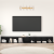 Cabinet TV 3 pcs Stejar negru 37 x 35 x 107.5 cm GartenMobel Dekor