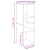 Cabinet TV 3 pcs Stejar negru 37 x 35 x 107.5 cm GartenMobel Dekor