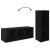 Cabinet TV 3 pcs Stejar negru 37 x 35 x 107.5 cm GartenMobel Dekor