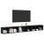 Cabinet TV 3 pcs Stejar negru 37 x 35 x 107.5 cm GartenMobel Dekor