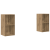 Dulap pentru TV pe Perete 2 pcs Stejar artisanal GartenMobel Dekor