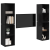 Dulap pentru TV pe Perete 4 pcs Stejar negru 37 x 37 x 72 cm GartenMobel Dekor
