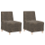 Fotoliu 2 pcs Gri închis 55 cm Piele ecologică de suede GartenMobel Dekor