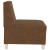 Fotoliu cu pernă 3 pcs Maro 55 cm Piele ecologică de suede GartenMobel Dekor