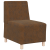 Fotoliu cu pernă 3 pcs Maro 55 cm Piele ecologică de suede GartenMobel Dekor