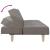 Canapea extensibilă, gri taupe, material textil GartenMobel Dekor