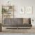 Canapea extensibilă, gri taupe, material textil GartenMobel Dekor