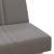 Canapea extensibilă, gri taupe, material textil GartenMobel Dekor