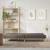 Canapea extensibilă, gri taupe, material textil GartenMobel Dekor