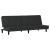 Canapea extensibilă, negru, material textil GartenMobel Dekor