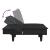 Canapea extensibilă, negru, material textil GartenMobel Dekor