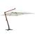 Umbrelă de soare suspendată 300 x 400 cm, alb GartenMobel Dekor