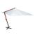 Umbrelă de soare suspendată 300 x 400 cm, alb GartenMobel Dekor