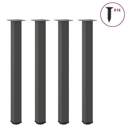 Picioare de masă de bar, antracit, 4 buc., 100-102 cm, oțel GartenMobel Dekor