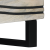 Masă de cafea Alb, Negru 80 x 50 x 40 cm Lemn de mango solid GartenMobel Dekor