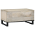 Masă de cafea Alb, Negru 80 x 50 x 40 cm Lemn de mango solid GartenMobel Dekor