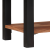 Bibliotecă Maro, Negru 50 x 30 x 110 cm Lemn Solid de Acacia GartenMobel Dekor