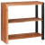 Bibliotecă Maro, Negru 80 x 30 x 110 cm Lemn Solid de Acacia GartenMobel Dekor