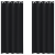 Perdele cu perdele 2 pcs Negru 260 x 140 cm Poliester GartenMobel Dekor