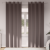Perdele cu perdele 2 pcs Maro închis 225 x 140 cm Poliester GartenMobel Dekor