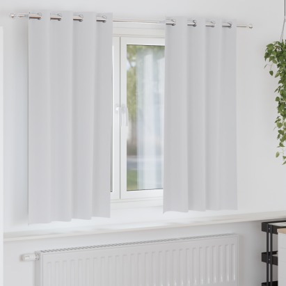 Perdele cu perdele 2 pcs Gri deschis 175 x 140 cm Poliester GartenMobel Dekor