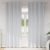 Perdele cu perdele 2 pcs Gri deschis 245 x 140 cm Poliester GartenMobel Dekor