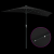 Parasol de Grădină Negru 294 x 150 x 223 cm țesătură GartenMobel Dekor