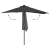 Parasol de Grădină Negru 294 x 150 x 223 cm țesătură GartenMobel Dekor