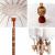 Umbrelă de soare Manual Crem x 250 cm Bumbac și lemn masiv GartenMobel Dekor