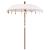 Umbrelă de soare Manual Crem x 250 cm Bumbac și lemn masiv GartenMobel Dekor