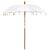 Umbrelă de soare Manual Crem x 250 cm Bumbac și lemn masiv GartenMobel Dekor