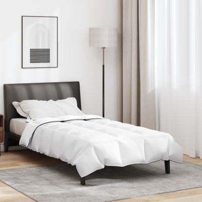 Duvet de iarnă Alb 155 x 200 cm Poliester piersiciu de 105gsm GartenMobel Dekor