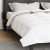 Duvet de iarnă Alb 200 x 240 cm Poliester piersiciu de 105gsm GartenMobel Dekor